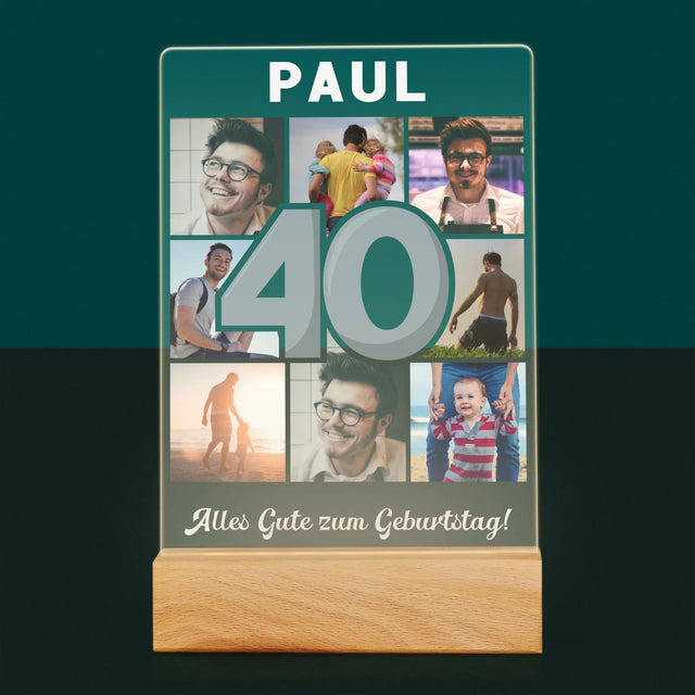 Fotocollage: 40 Jahre - Druck Auf Acrylglas
