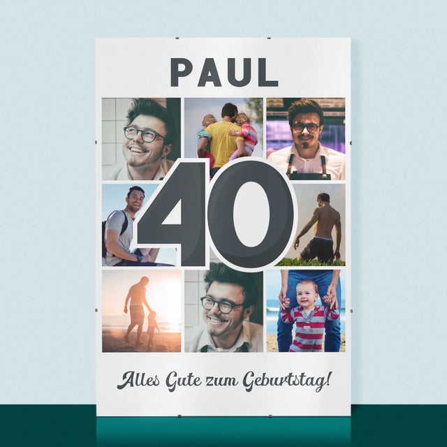 Fotocollage: 40 Jahre - Poster