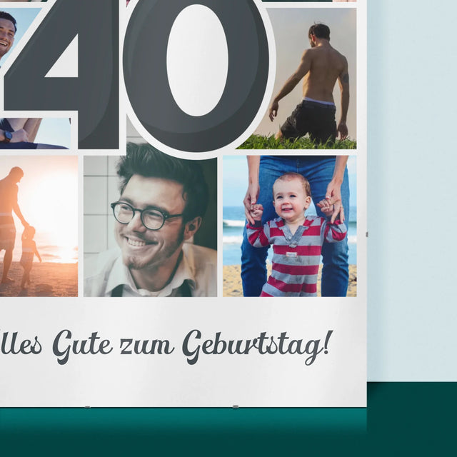 Fotocollage: 40 Jahre - Poster