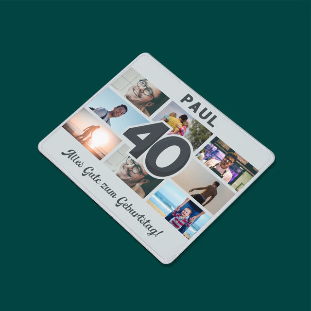 Fotocollage: 40 Jahre - Mauspad