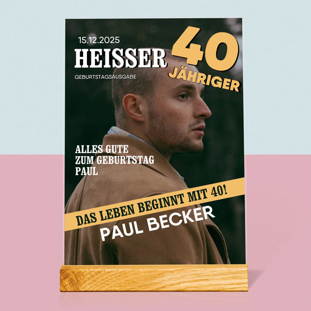 Magazin-Cover: Heißer 40-Jähriger - Druck Auf Acrylglas