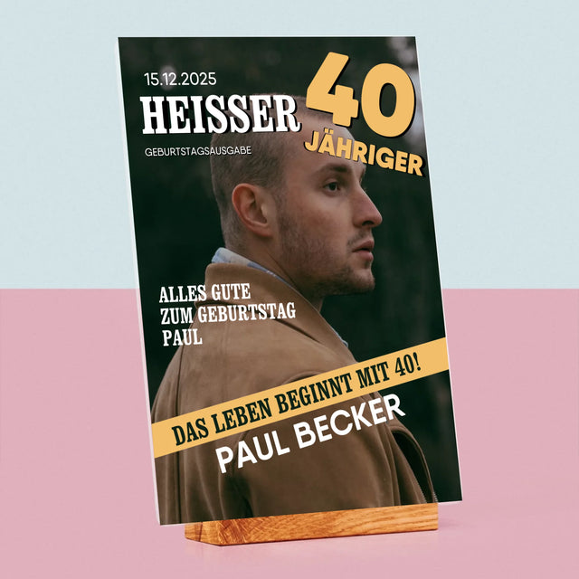 Magazin-Cover: Heißer 40-Jähriger - Druck Auf Acrylglas