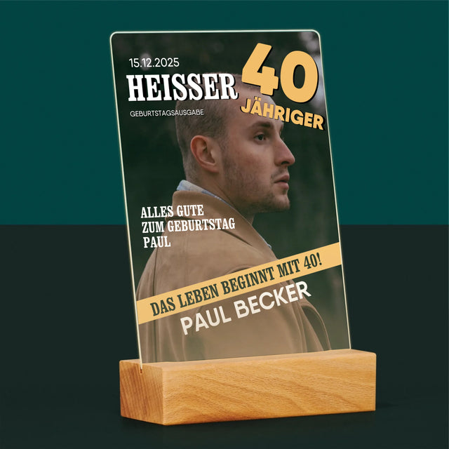 Magazin-Cover: Heißer 40-Jähriger - Druck Auf Acrylglas