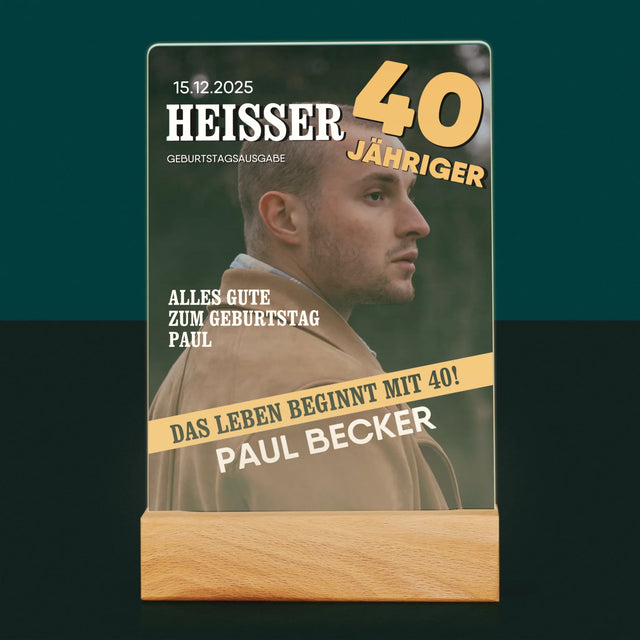 Magazin-Cover: Heißer 40-Jähriger - Druck Auf Acrylglas