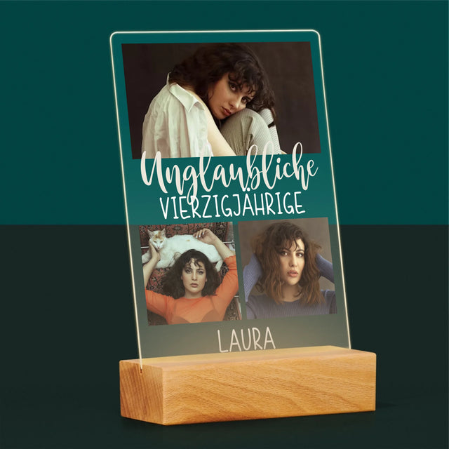 Fotocollage: Unglaubliche Vierzigjährige - Druck Auf Acrylglas