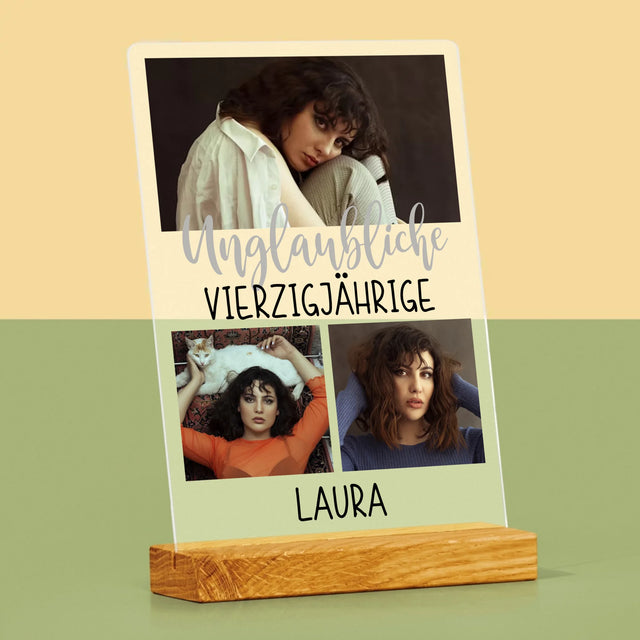 Fotocollage: Unglaubliche Vierzigjährige - Druck Auf Acrylglas