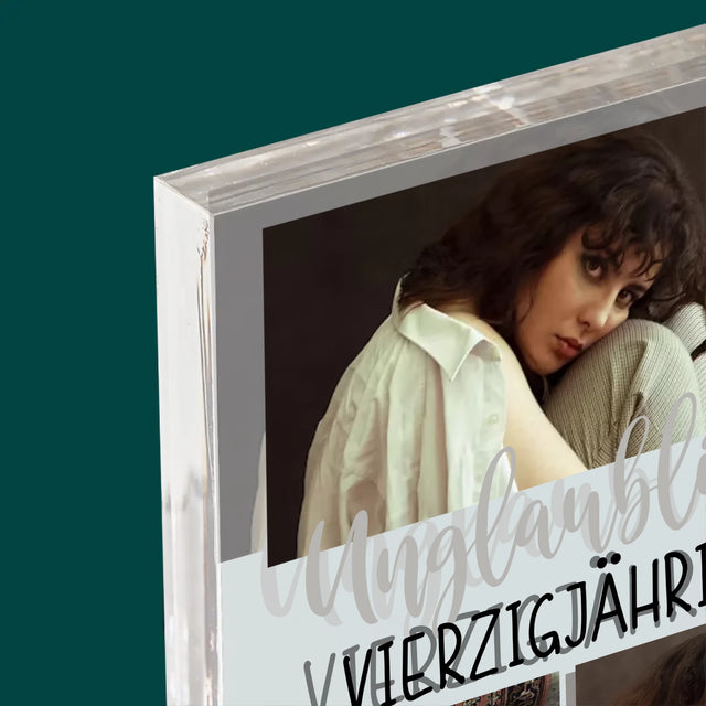 Fotocollage: Unglaubliche Vierzigjährige - Druck Auf Acrylglas