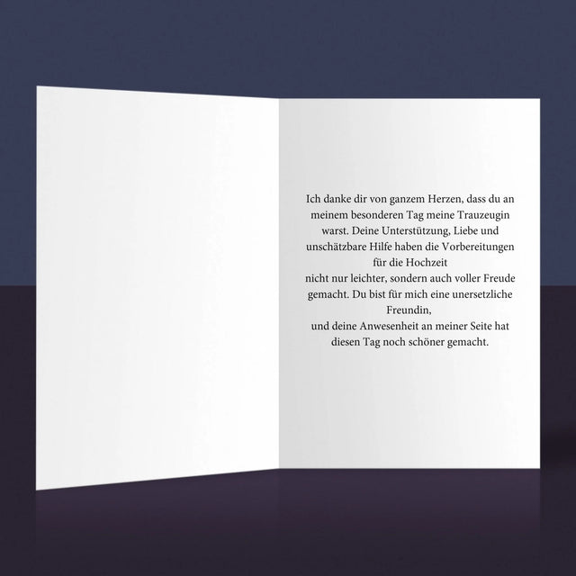 Foto Und Unterschrift: Traumtrauzeugin - Glückwunschkarte