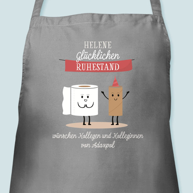 Name Und Unterschrift: Glücklichen Ruhestand  - Schürze