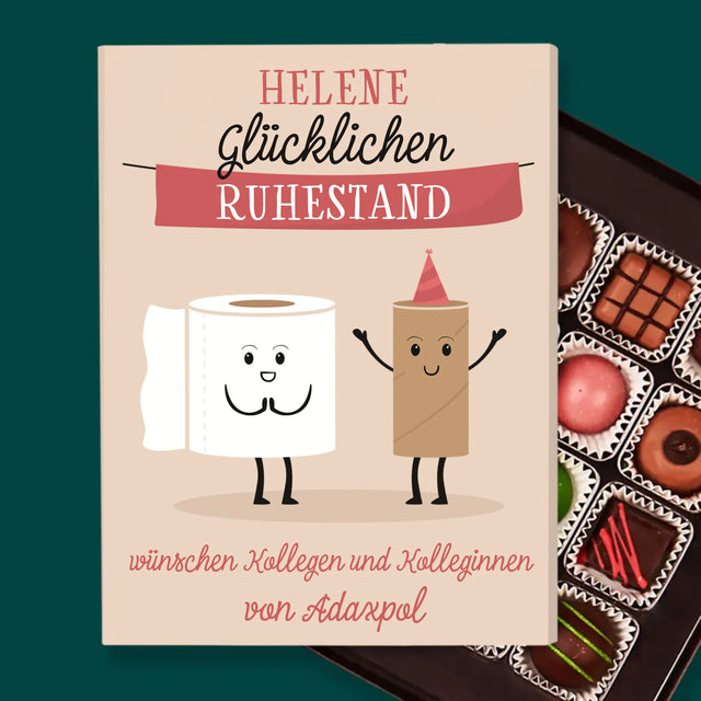 Name Und Unterschrift: Glücklichen Ruhestand  - Pralinen