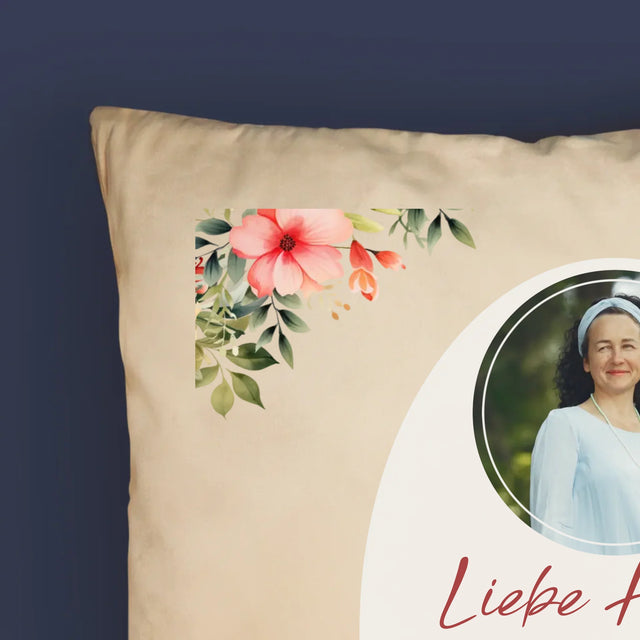 Foto Und Unterschrift: Wunderschönen Ruhestand  - Kissen