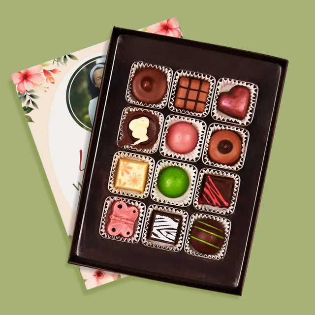 Foto Und Unterschrift: Wunderschönen Ruhestand  - Pralinen