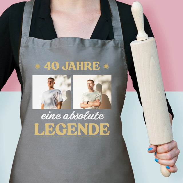 Fotocollage: 40 Jahre Lang Eine Legende - Schürze