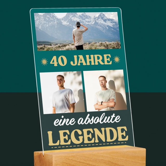 Fotocollage: 40 Jahre Lang Eine Legende - Druck Auf Acrylglas
