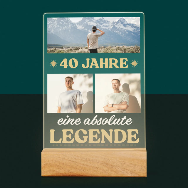 Fotocollage: 40 Jahre Lang Eine Legende - Druck Auf Acrylglas