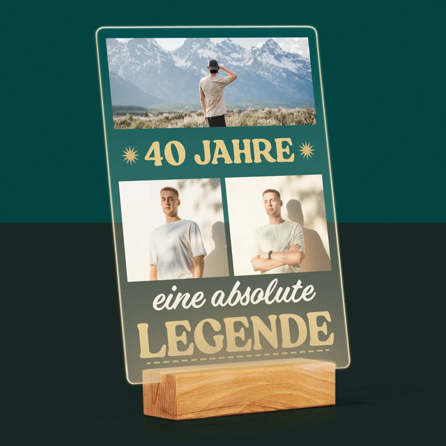 Fotocollage: 40 Jahre Lang Eine Legende - Druck Auf Acrylglas