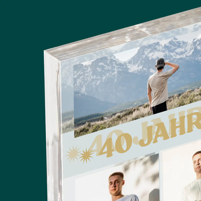 Fotocollage: 40 Jahre Lang Eine Legende - Druck Auf Acrylglas