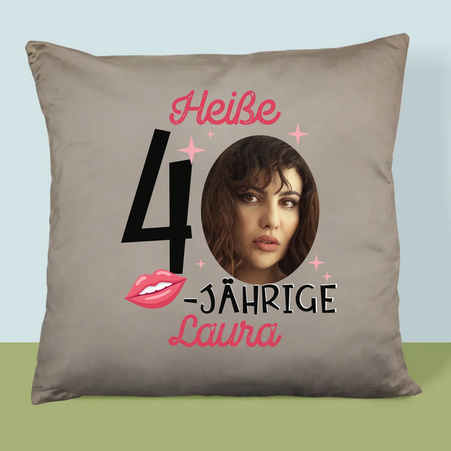 Foto Und Unterschrift: Heiße 40-Jährige  - Kissen