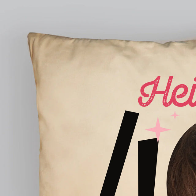 Foto Und Unterschrift: Heiße 40-Jährige  - Kissen