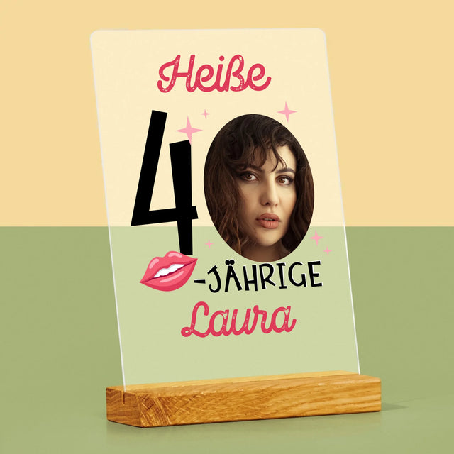 Foto Und Unterschrift: Heiße 40-Jährige  - Druck Auf Acrylglas