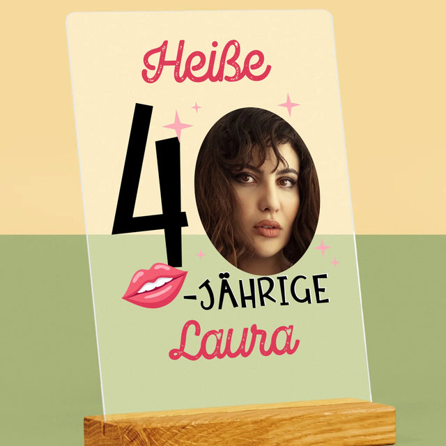 Foto Und Unterschrift: Heiße 40-Jährige  - Druck Auf Acrylglas