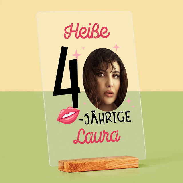 Foto Und Unterschrift: Heiße 40-Jährige  - Druck Auf Acrylglas