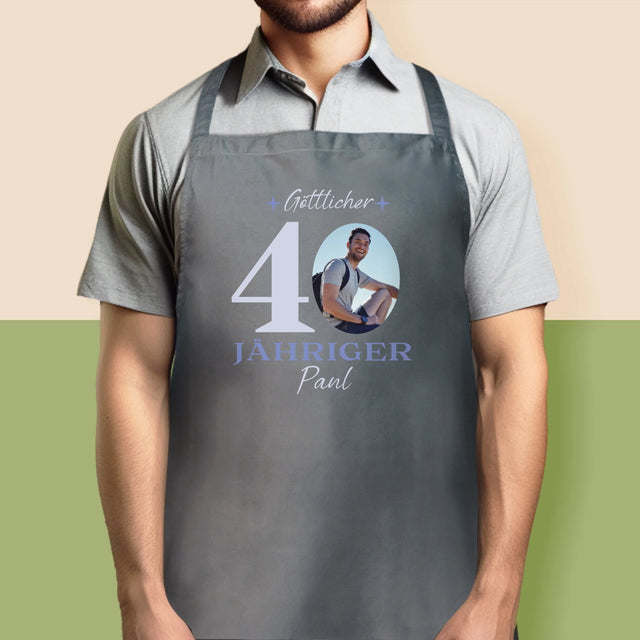 Foto Und Unterschrift: Göttlicher 40-Jähriger - Schürze