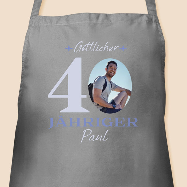 Foto Und Unterschrift: Göttlicher 40-Jähriger - Schürze