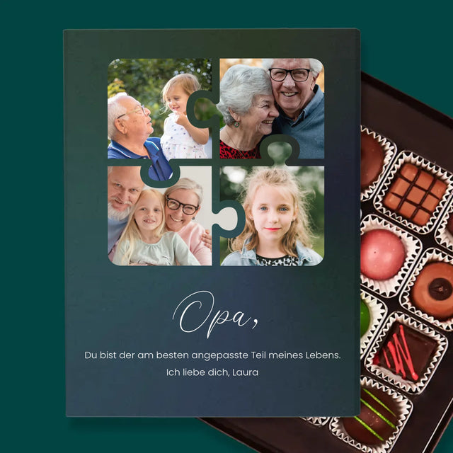Fotocollage: Fotopuzzle Für Opa - Pralinen