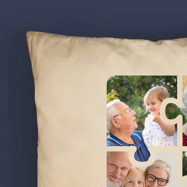 Fotocollage: Fotopuzzle Für Opa - Kissen
