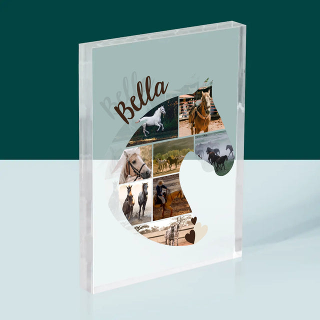 Form-Collage: Pferd - Druck Auf Acrylglas