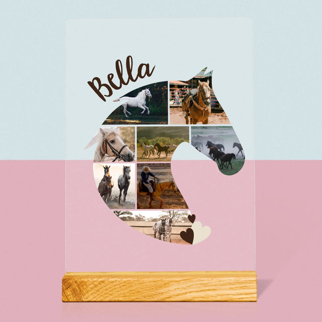 Form-Collage: Pferd - Druck Auf Acrylglas