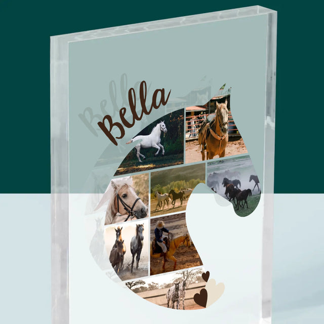 Form-Collage: Pferd - Druck Auf Acrylglas