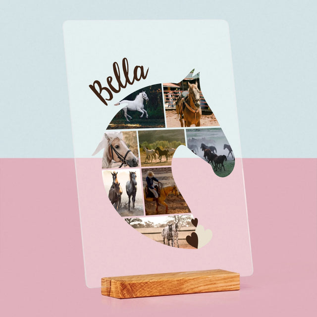 Form-Collage: Pferd - Druck Auf Acrylglas