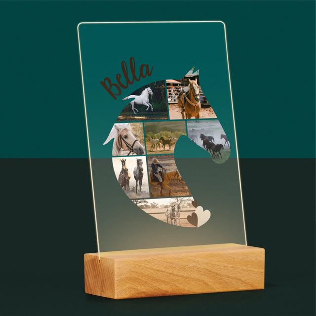 Form-Collage: Pferd - Druck Auf Acrylglas