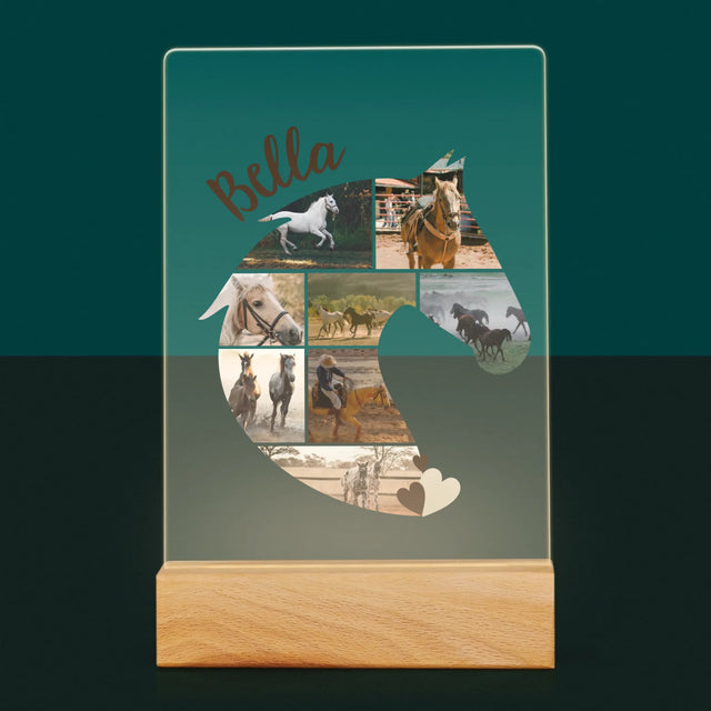 Form-Collage: Pferd - Druck Auf Acrylglas