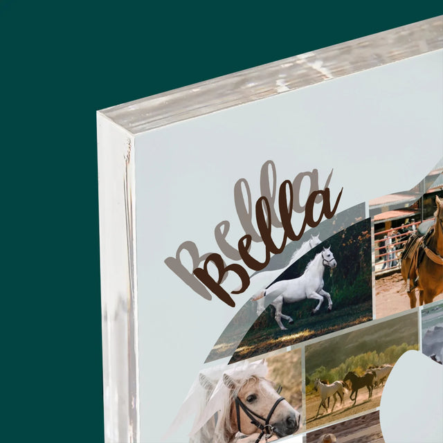 Form-Collage: Pferd - Druck Auf Acrylglas