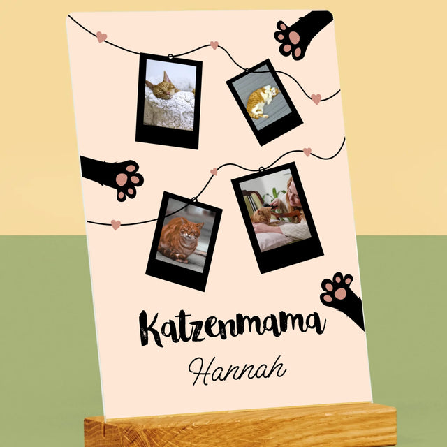 Fotocollage: Katzenmama-Polaroids - Druck Auf Acrylglas