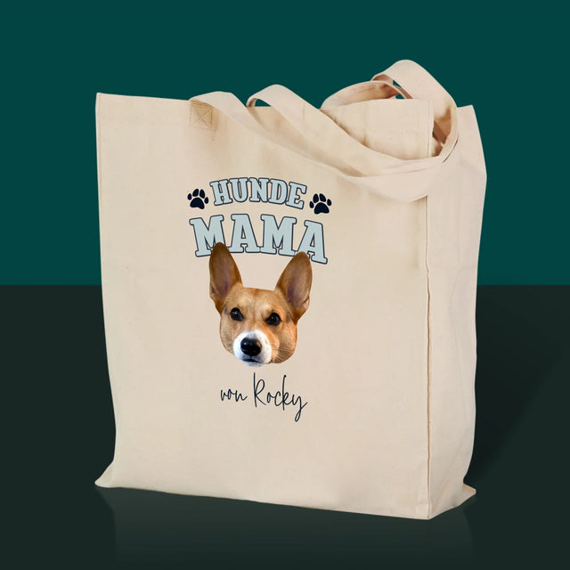 Dein Charakter: Hundemama – Bedruckte Canvastasche | DE