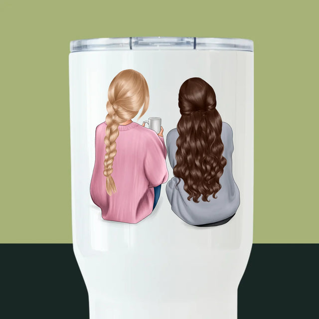 Avatar Creator: Freundinnen - Thermobecher Weiß
