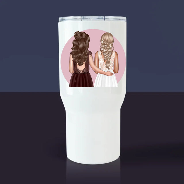 Avatar Creator: Beste Trauzeugin - Thermobecher Weiß