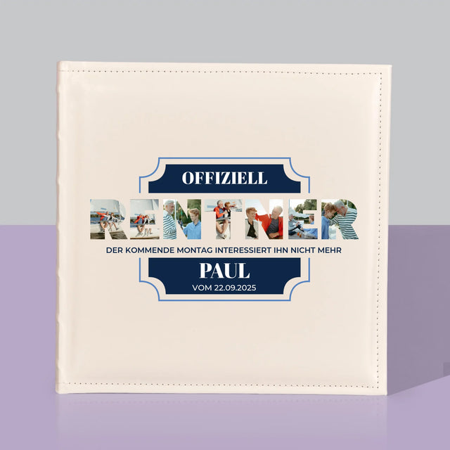 Buchstaben-Collage: Offiziell Im Ruhestand - Fotoalbum