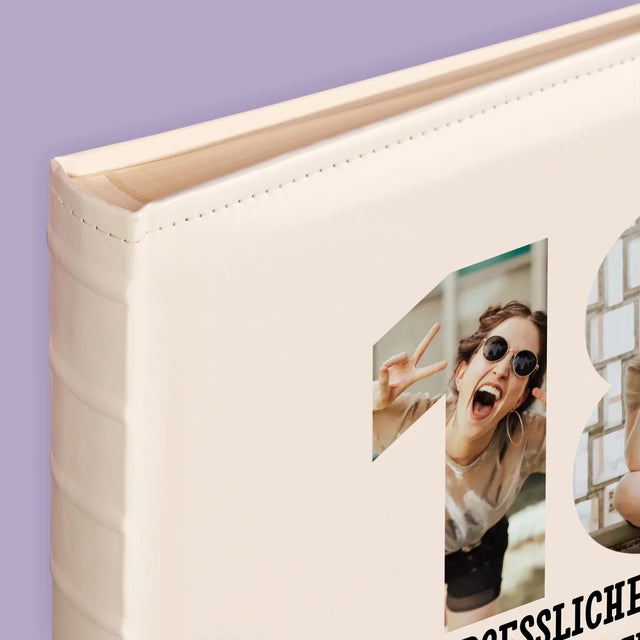 Buchstaben-Collage: 18. Geburtstag - Fotoalbum