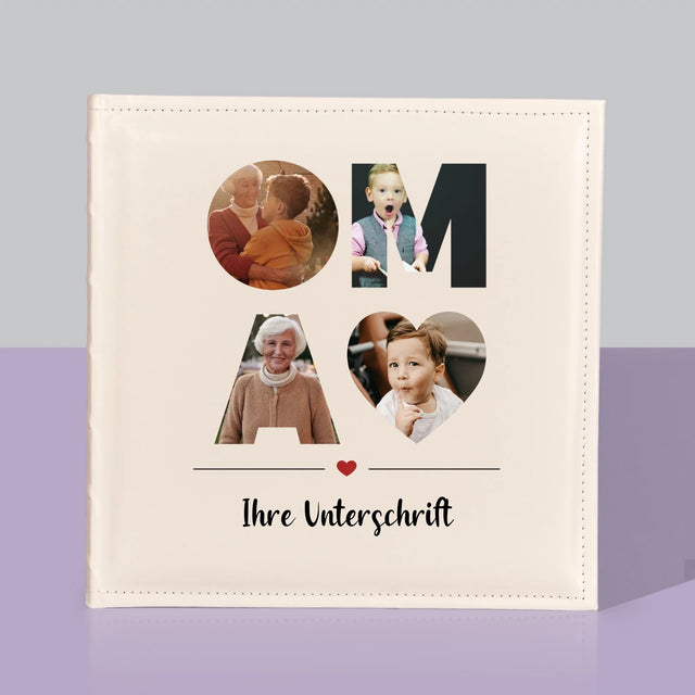 Buchstaben-Collage: Oma - Fotoalbum
