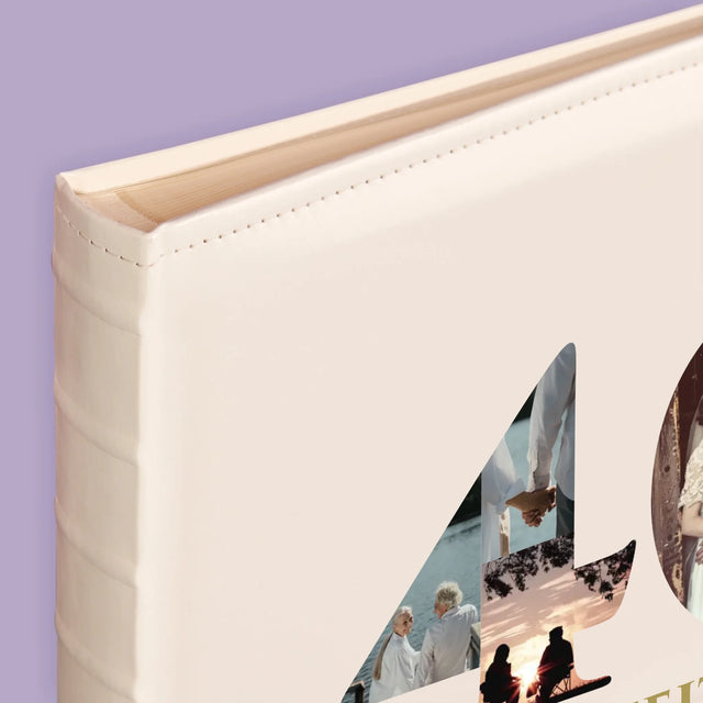 Buchstaben-Collage: 40. Hochzeitstag - Fotoalbum