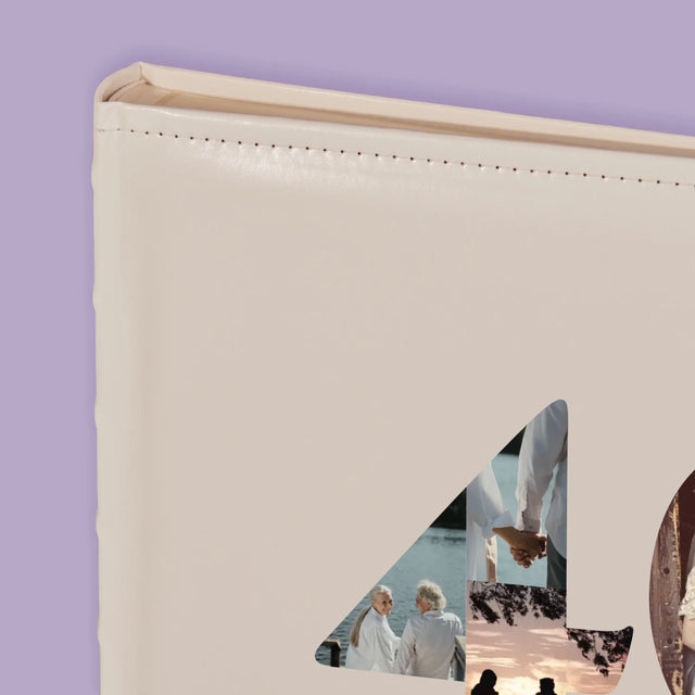 Buchstaben-Collage: 40. Hochzeitstag - Fotoalbum