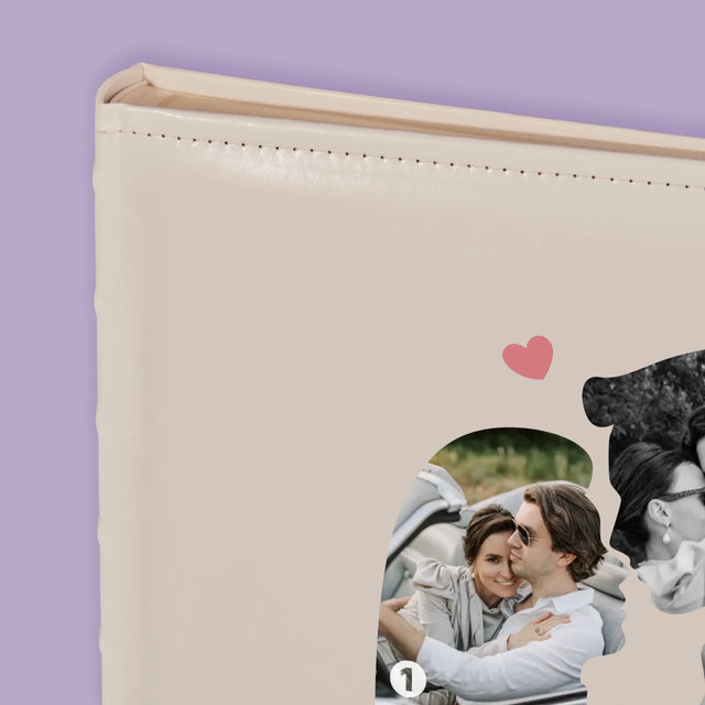 Form-Collage: Verliebtes Paar - Fotoalbum