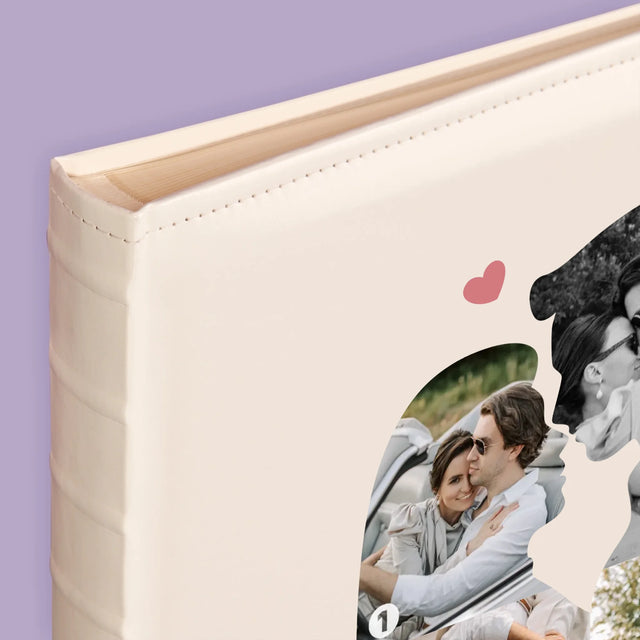 Form-Collage: Verliebtes Paar - Fotoalbum