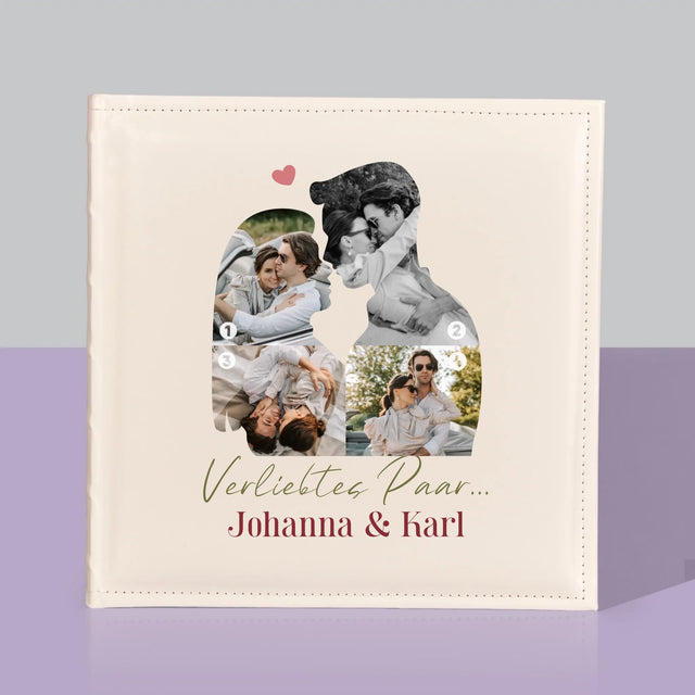 Form-Collage: Verliebtes Paar - Fotoalbum