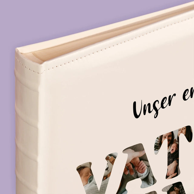 Buchstaben-Collage: Unser Erster Vatertag Zusammen - Fotoalbum